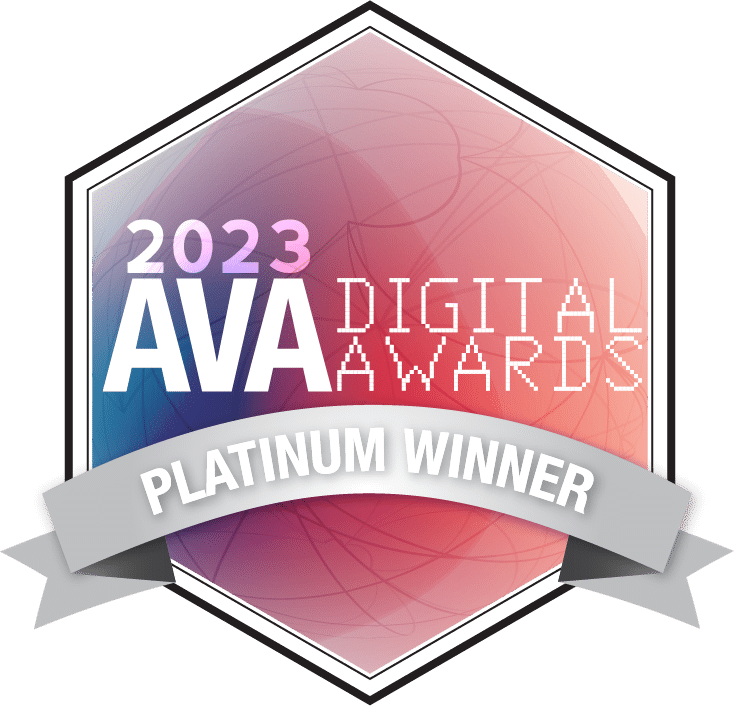 2023 AVA Digital Platinum Award Winner Logo